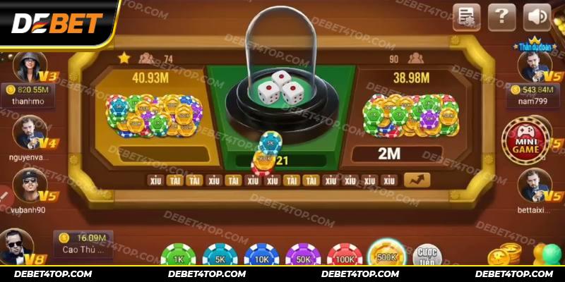 Chơi game tài xỉu không giới hạn mỗi ngày tại sảnh