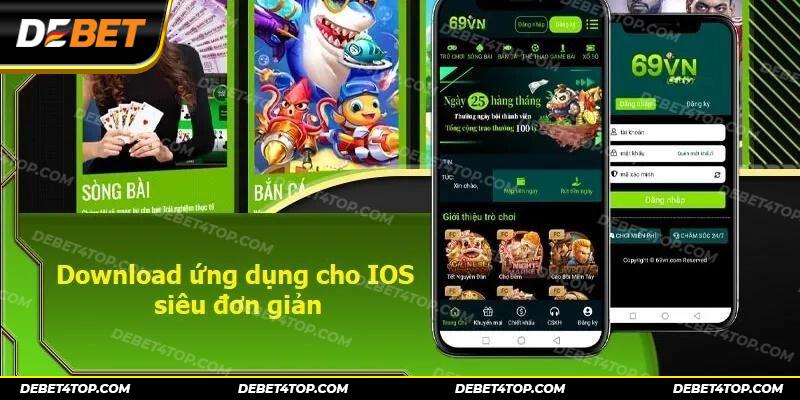 Download ứng dụng cho IOS siêu đơn giản